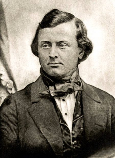 black and white image of Carl Bergmann