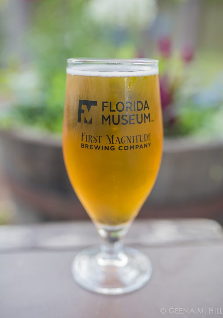 Bartram's Blonde glass with logos